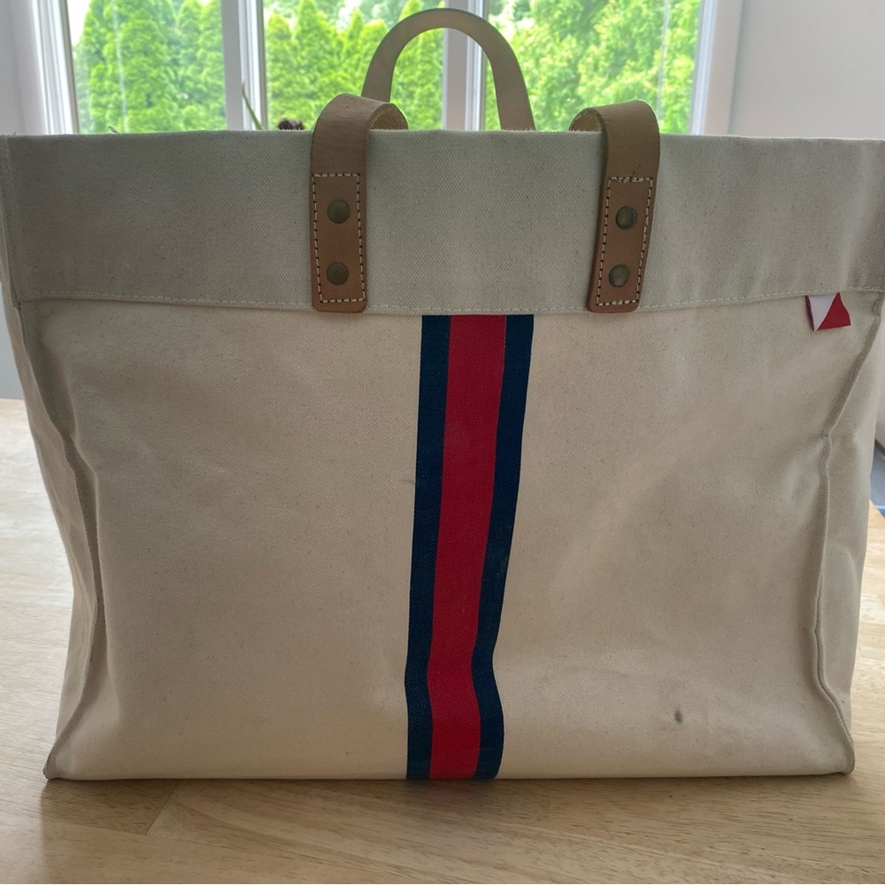 Shore bags large canvas and faux leather bag